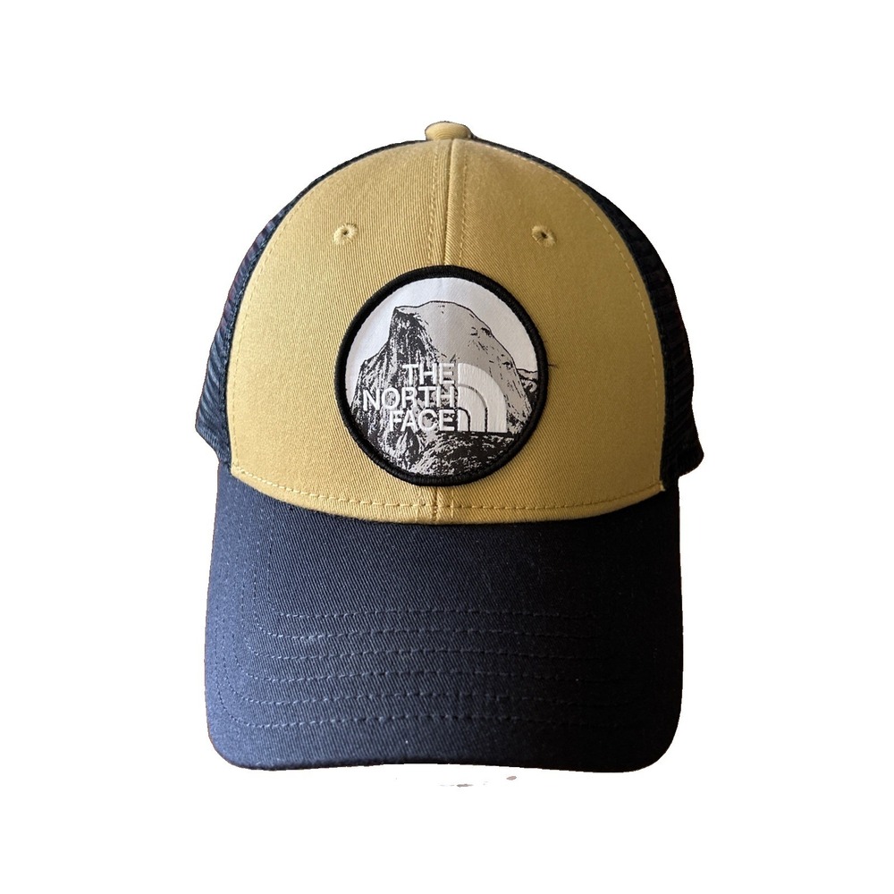 The North Face Hat Black Brown Trucker Style Snapback Adjustable Mesh Cap